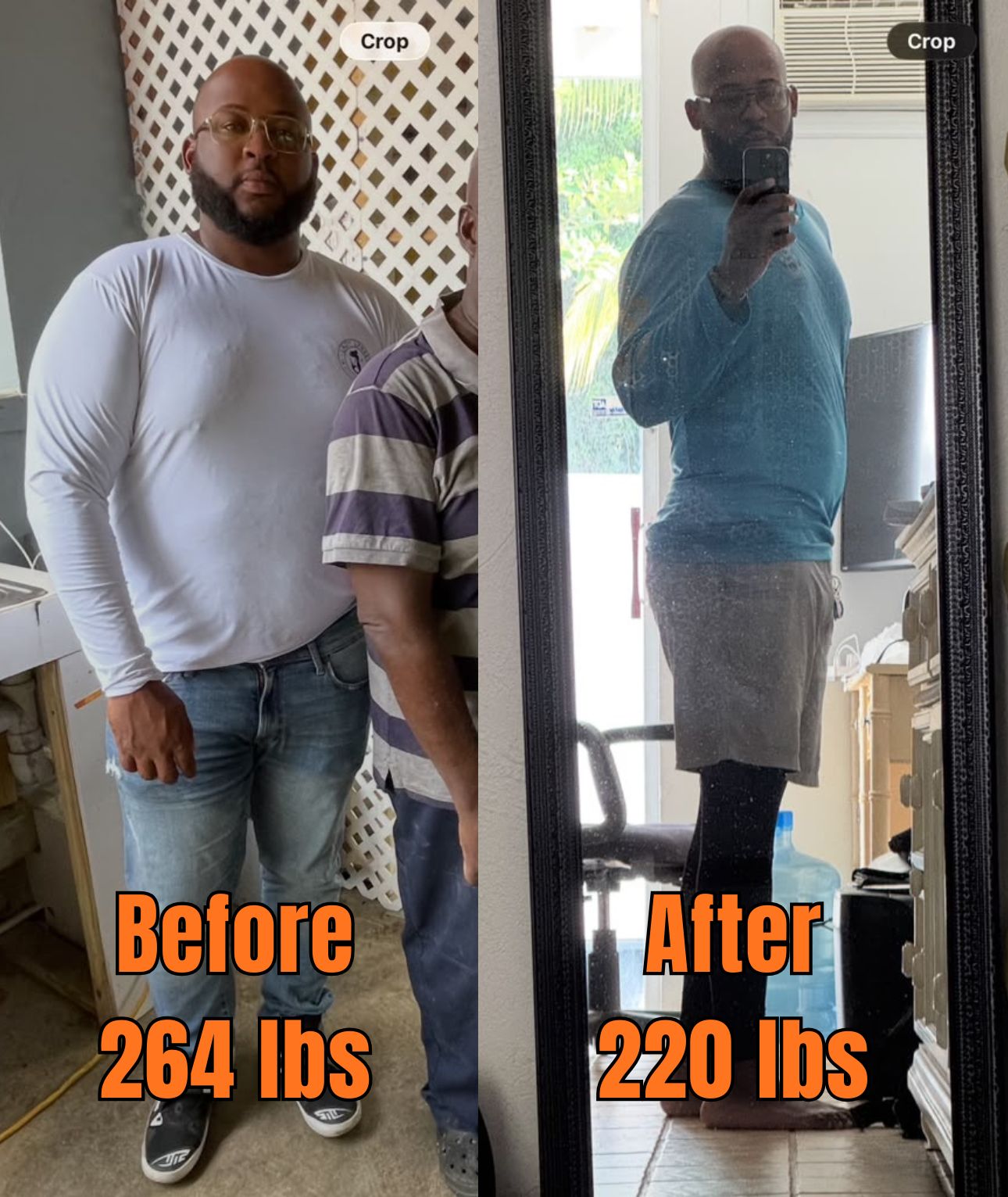 Lets Vitalize | Physical Fitness Programs in Coral Springs 6 Before 253.60lbs (1)