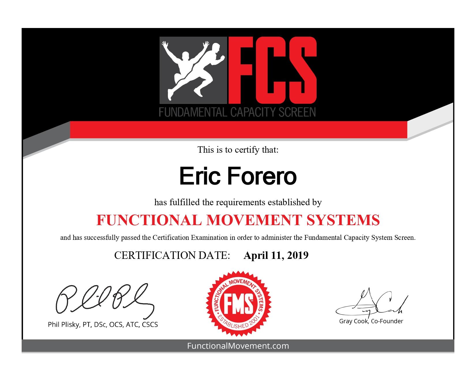 FCS Certification Exam page 0001