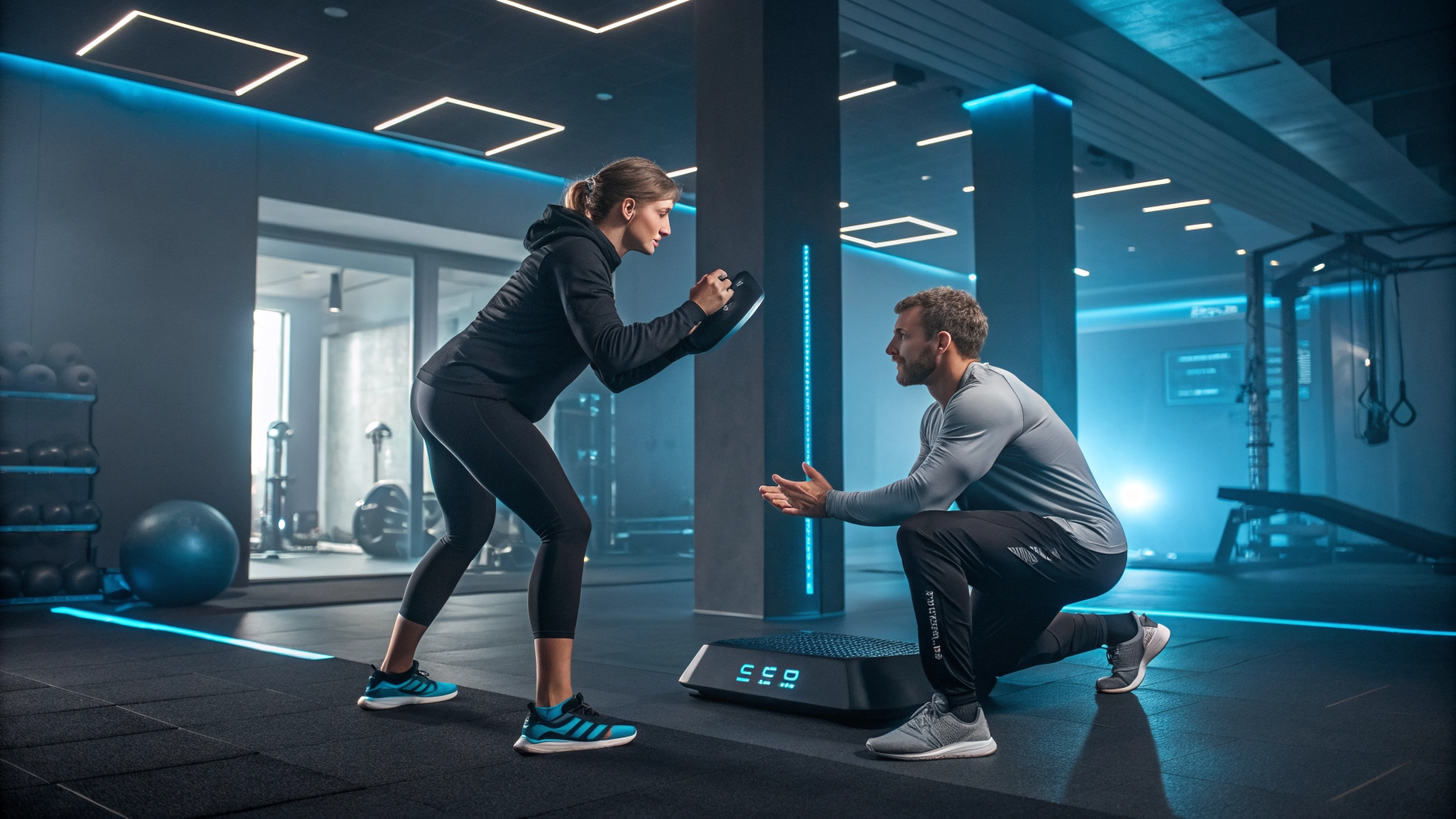 Personal Trainer in Coral Springs FL | LetsVitalize professional fitness coaching session in a modern gym environment